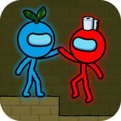 Red and Blue Stickman